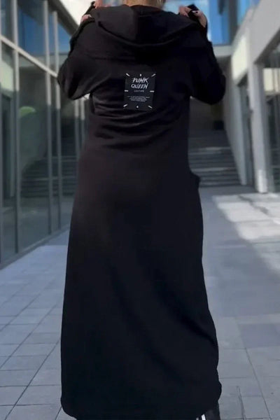 Marja | Lang hettegenser med glidelås